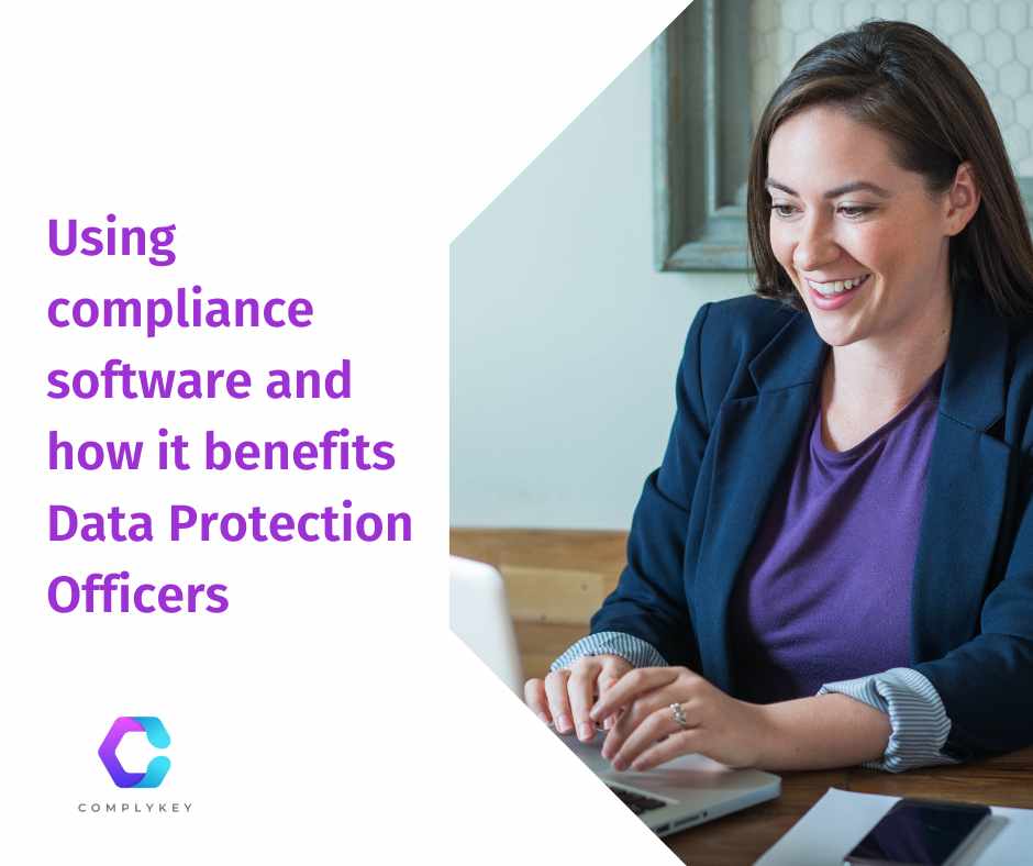 Blog header image for blog post Using compliance software and how it benefits Data Protection Officers